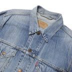 LEVI'S Mens Blue Denim Jacket XL Cotton Woven Button Closure Classic Fit Stylish