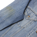 LEVI'S Mens Blue Denim Jacket XL Cotton Woven Button Closure Classic Fit Stylish