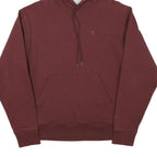 CHAMPION Mens Maroon Pullover Hoodie S Cotton Blend Drawstring Hood Casual