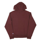 CHAMPION Mens Maroon Pullover Hoodie S Cotton Blend Drawstring Hood Casual