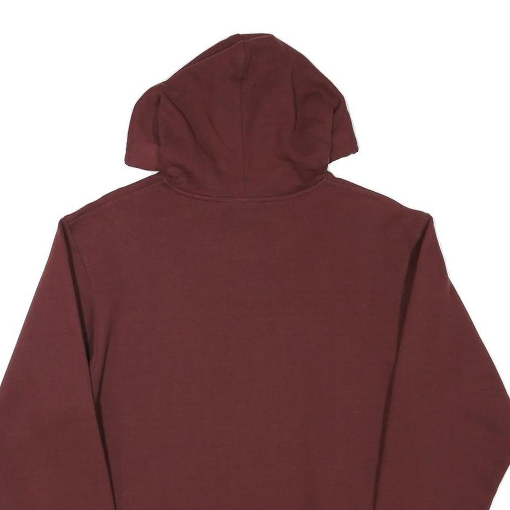CHAMPION Mens Maroon Pullover Hoodie S Cotton Blend Drawstring Hood Casual