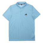 ADIDAS Mens Blue Polo S Polyester Blend Sports Training Casual Golf Shirt