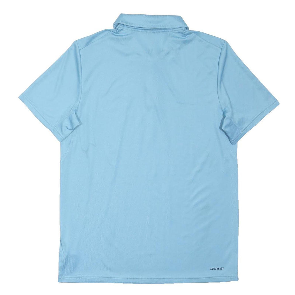 ADIDAS Mens Blue Polo S Polyester Blend Sports Training Casual Golf Shirt