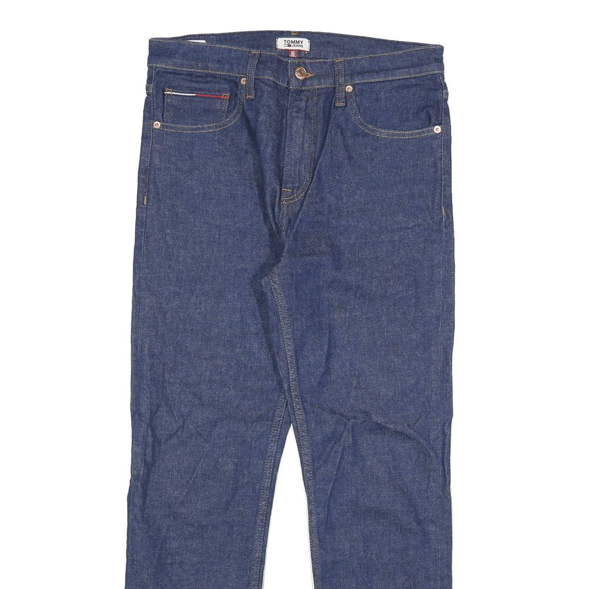 TOMMY HILFIGER Mens Slim Blue Jeans Denim W29 L27 Classic Zip Cotton Blend