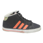 ADIDAS High Top Boys Trainers Black & Orange Synthetic UK 3 Kids Casual