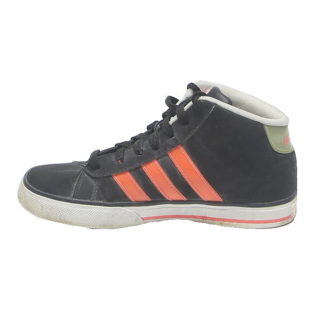 ADIDAS High Top Boys Trainers Black & Orange Synthetic UK 3 Kids Casual