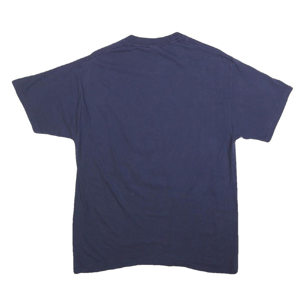 JERZEES Mens Navy Blue Auburn Tigers Graphic T-Shirt L Short Sleeve Crew Neck