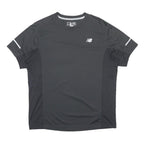 NEW BALANCE Womens Black Athletic T-Shirt M Short Sleeve Crew Neck Performance