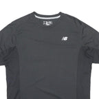 NEW BALANCE Womens Black Athletic T-Shirt M Short Sleeve Crew Neck Performance