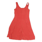 LAUREN RALPH LAUREN Womens Red Fit & Flare Polyester Sleeveless Knee Length UK 6