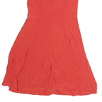 LAUREN RALPH LAUREN Womens Red Fit & Flare Polyester Sleeveless Knee Length UK 6
