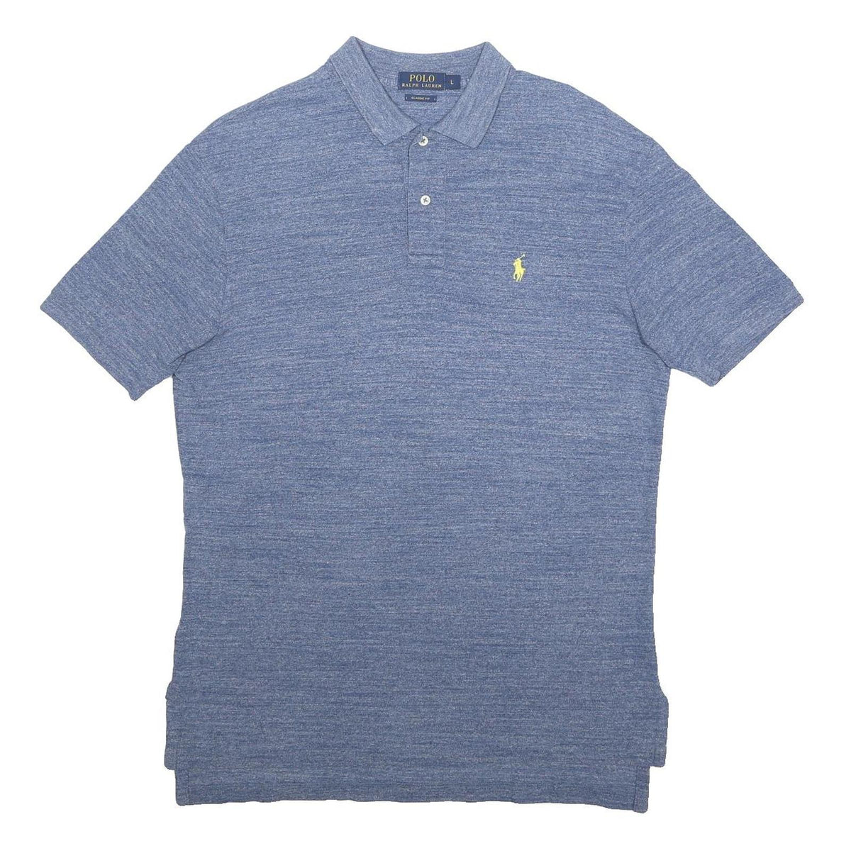 POLO RALPH LAUREN Mens Blue Classic Fit Short Sleeve Cotton Polo Shirt L