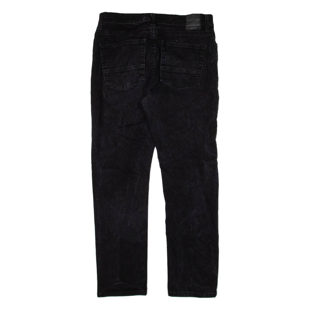 NAUTICA Mens Jeans Black Slim Straight W32 L27