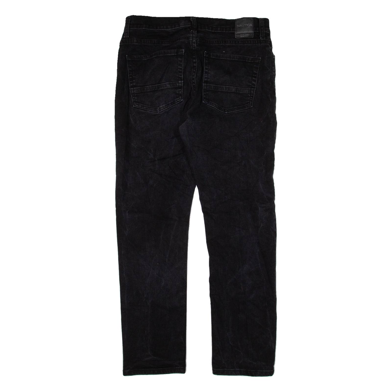 NAUTICA Mens Jeans Black Slim Straight W32 L27