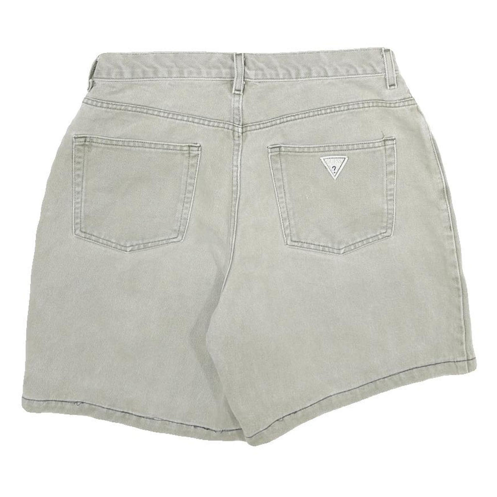 GUESS Womens Shorts Grey Casual Cotton M W32 Classic Stylish