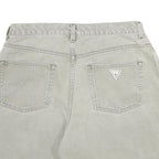 GUESS Womens Shorts Grey Casual Cotton M W32 Classic Stylish