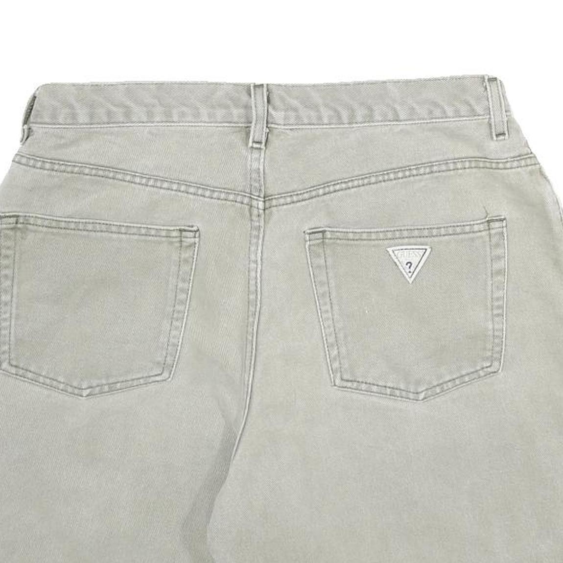 GUESS Womens Shorts Grey Casual Cotton M W32 Classic Stylish