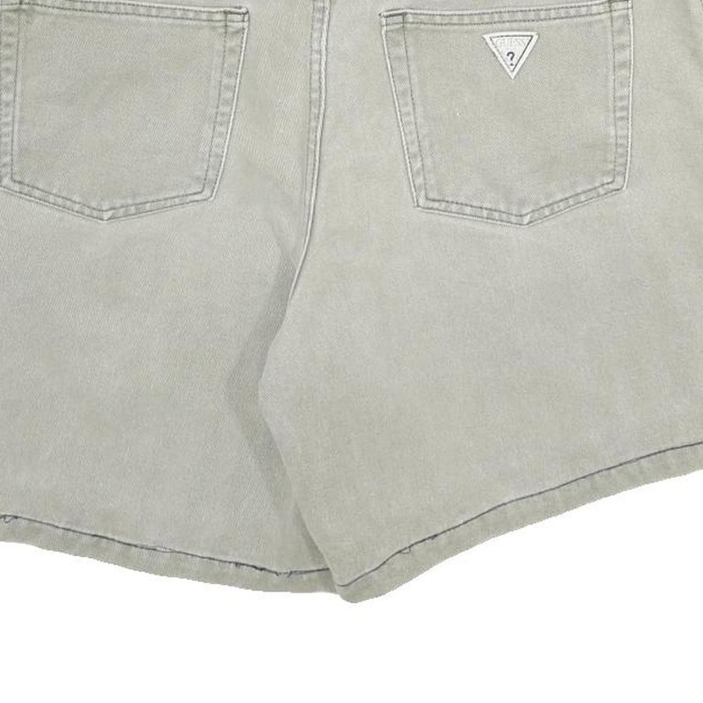 GUESS Womens Shorts Grey Casual Cotton M W32 Classic Stylish