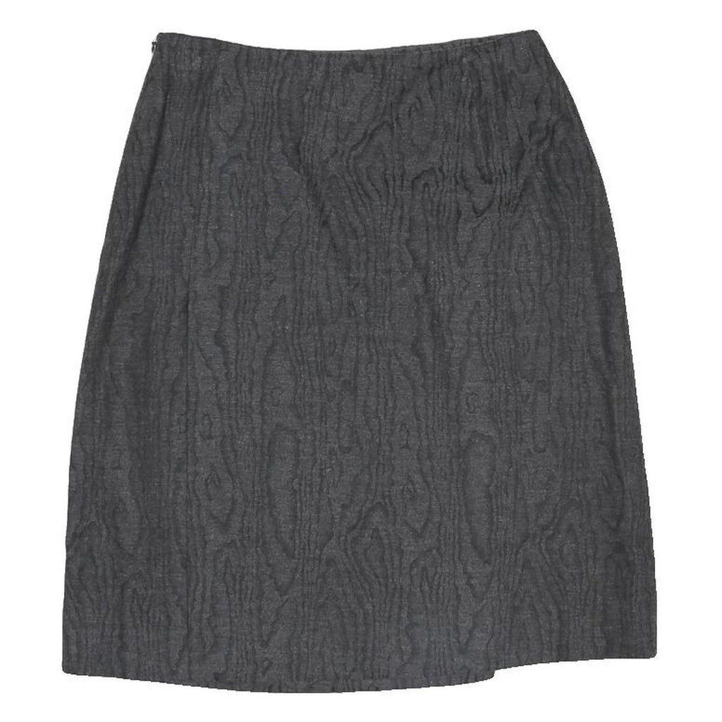 VERSACE JEANS COUTURE Womens Grey Mini Viscose Blend Textured Skirt Size S
