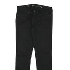 LEVI'S Womens Black Slim Skinny Denim Dark W28 L27 Zip Cotton Blend Jeans