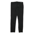 LEVI'S Womens Black Slim Skinny Denim Dark W28 L27 Zip Cotton Blend Jeans
