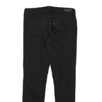 LEVI'S Womens Black Slim Skinny Denim Dark W28 L27 Zip Cotton Blend Jeans