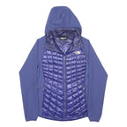 THE NORTH FACE Womens Blue Nylon Jacket M Quilted Padded Hooded Zip Outdoor