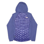 THE NORTH FACE Womens Blue Nylon Jacket M Quilted Padded Hooded Zip Outdoor