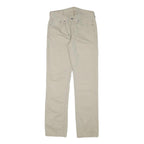 LEVI'S Mens Slim Beige Cotton Blend Trousers W29 L32 Zip Classic Straight Fit