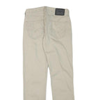 LEVI'S Mens Slim Beige Cotton Blend Trousers W29 L32 Zip Classic Straight Fit
