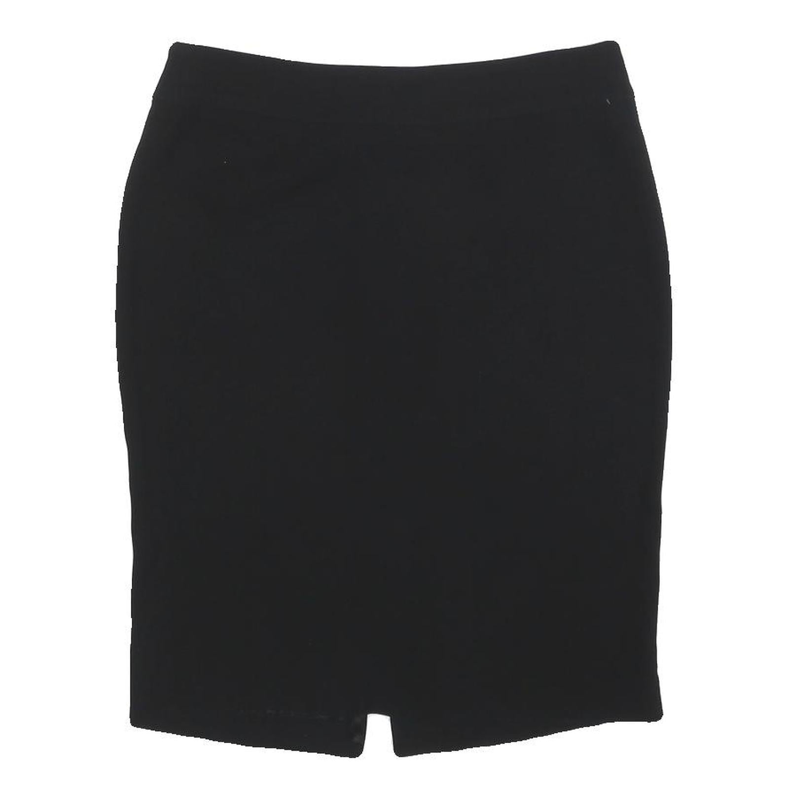 ARMANI COLLEZIONI Womens Black Pencil Knee Length Silk Skirt M Elegant Workwear