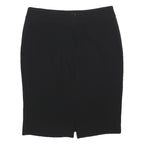 ARMANI COLLEZIONI Womens Black Pencil Knee Length Silk Skirt M Elegant Workwear