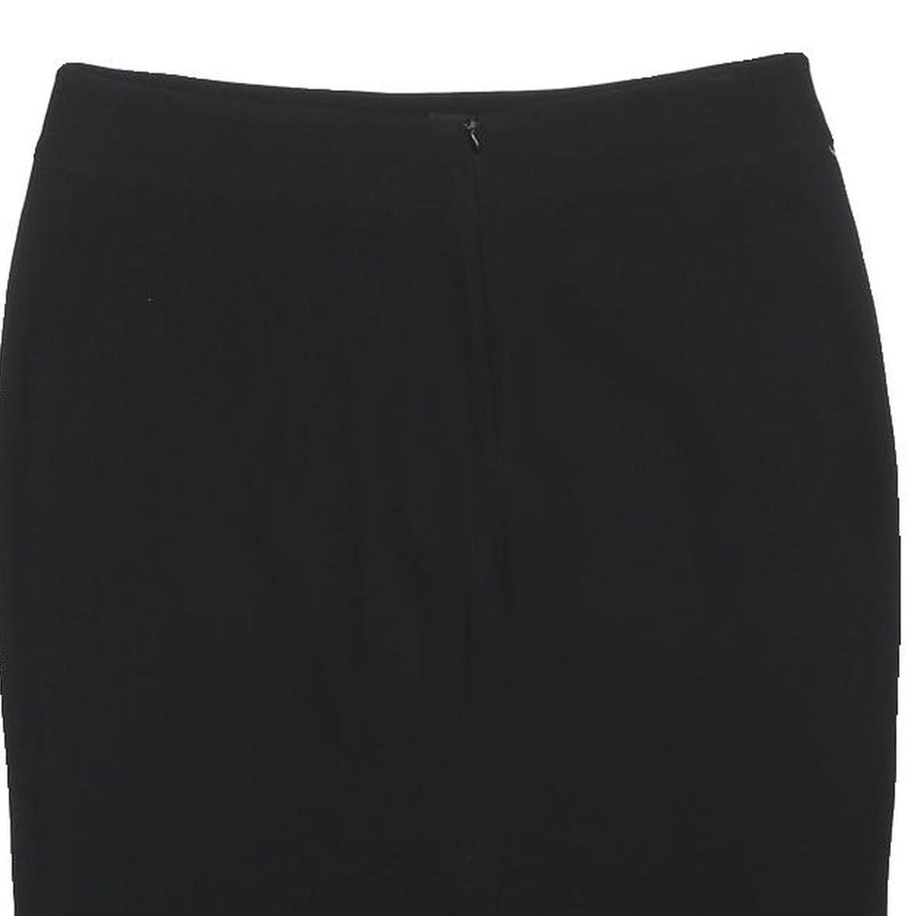 ARMANI COLLEZIONI Womens Black Pencil Knee Length Silk Skirt M Elegant Workwear