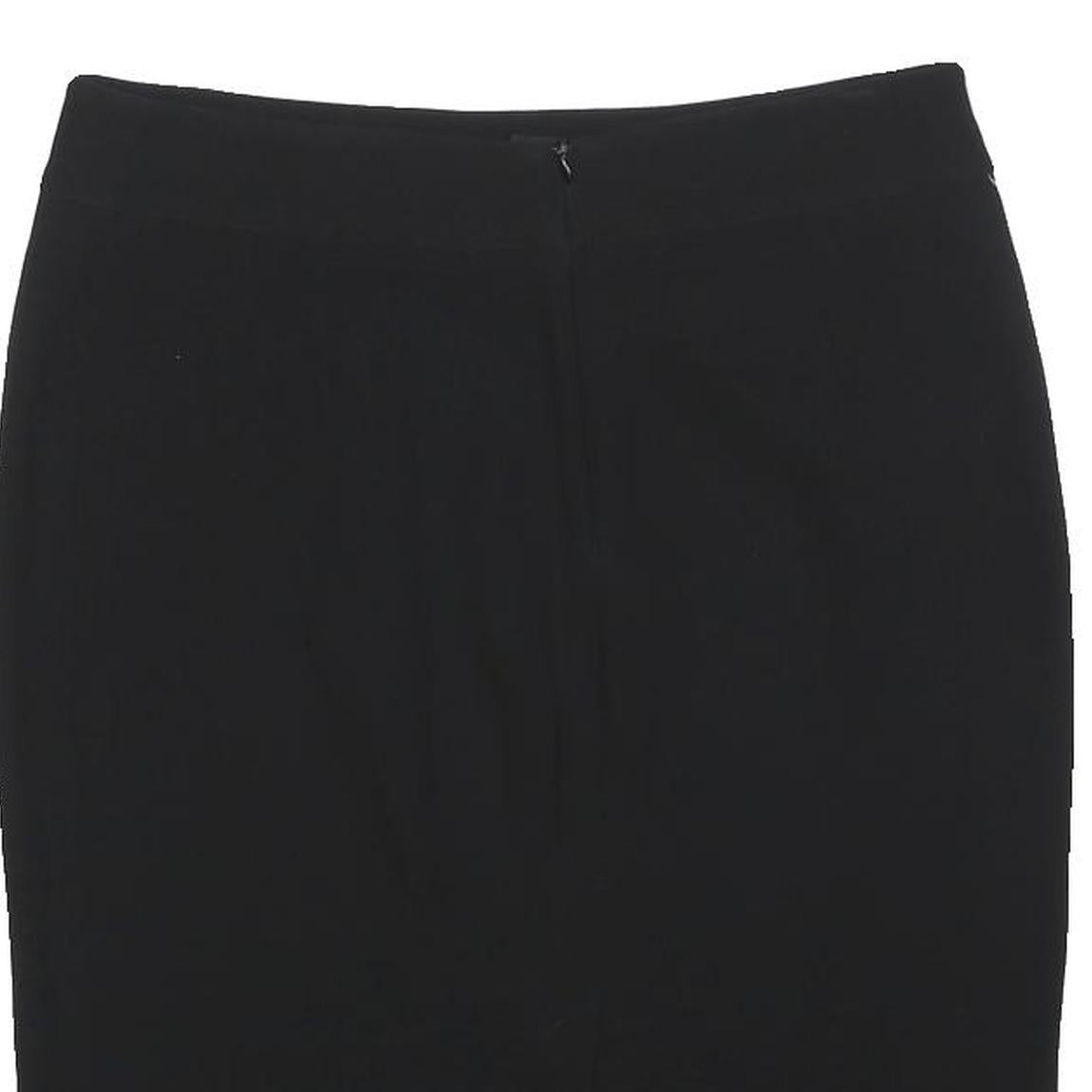 ARMANI COLLEZIONI Womens Black Pencil Knee Length Silk Skirt M Elegant Workwear
