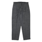 S.W.J Mens Cotton Blend Grey Regular Fit Straight Leg Trousers W32 L29 Classic