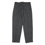 S.W.J Mens Cotton Blend Grey Regular Fit Straight Leg Trousers W32 L29 Classic