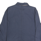 TOMMY HILFIGER Mens Blue XL Cotton Blend Jacket Zip Plain Lightweight Casual