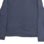 TOMMY HILFIGER Mens Blue XL Cotton Blend Jacket Zip Plain Lightweight Casual