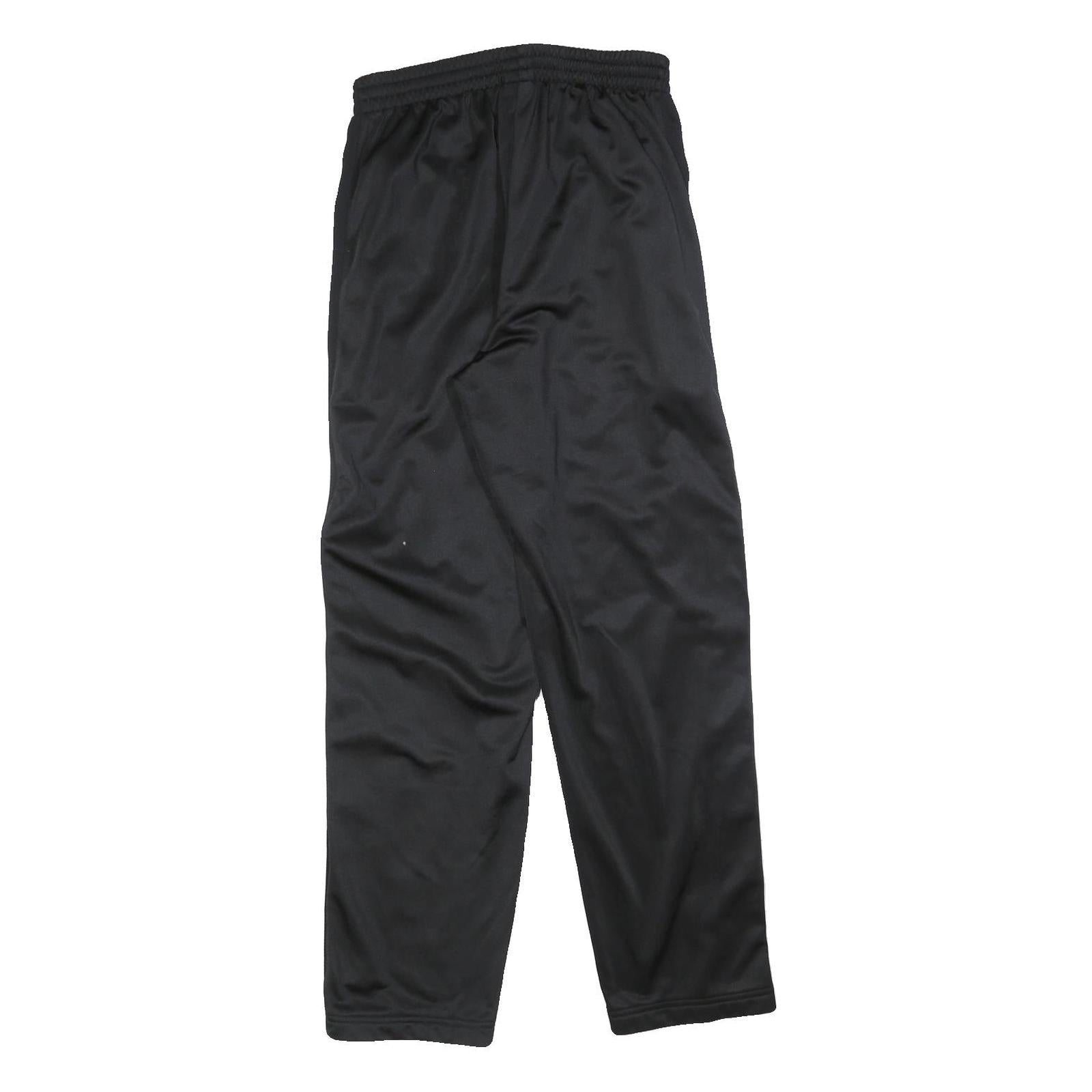 REEBOK Mens Joggers Black & Red Slim Tapered S W26 L30 Track Pants Sportswear