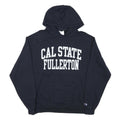 CHAMPION Mens Navy Blue Cal State Fullerton Hoodie L Casual Cotton Blend