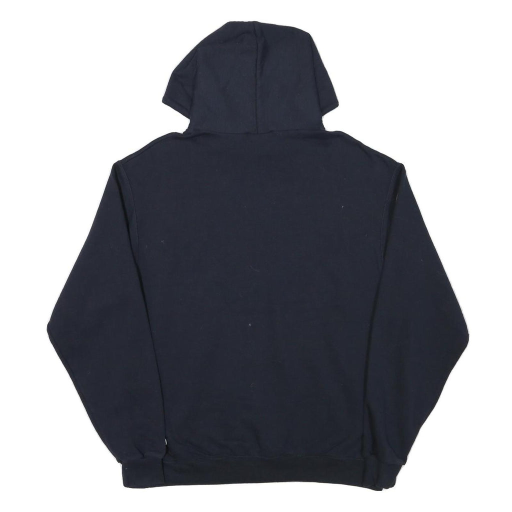 CHAMPION Mens Navy Blue Cal State Fullerton Hoodie L Casual Cotton Blend