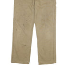 CARHARTT Mens Regular Fit Beige Cotton Blend Denim Zip W32 L30 Workwear Jeans