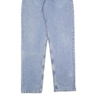 TOMMY JEANS Womens Loose Blue Denim Light W29 L34 Straight Leg Zip Closure