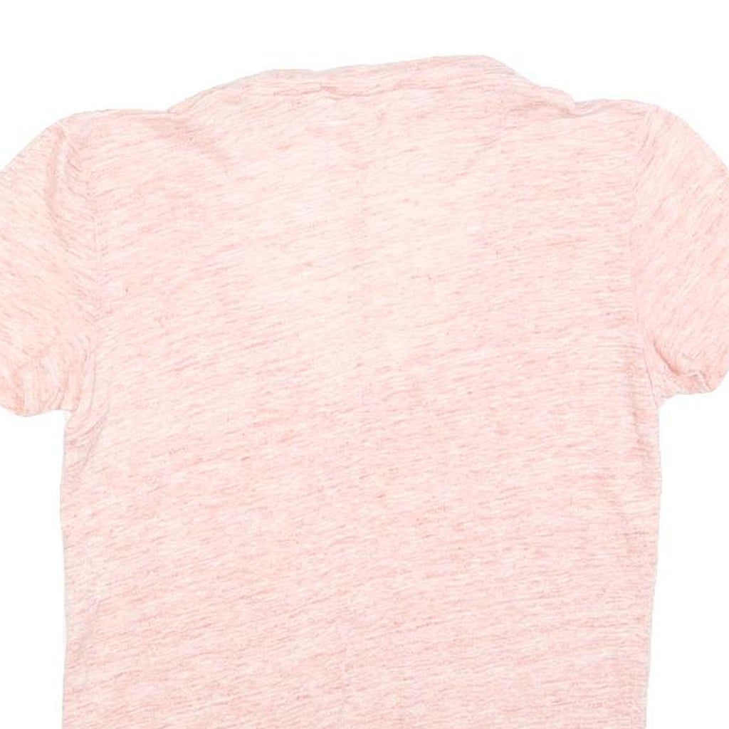 MAJE Womens Pink Jersey T-Shirt S Short Sleeve V-Neck Lightweight Cotton Blend