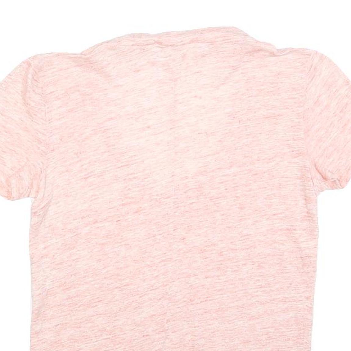 MAJE Womens Pink Jersey T-Shirt S Short Sleeve V-Neck Lightweight Cotton Blend