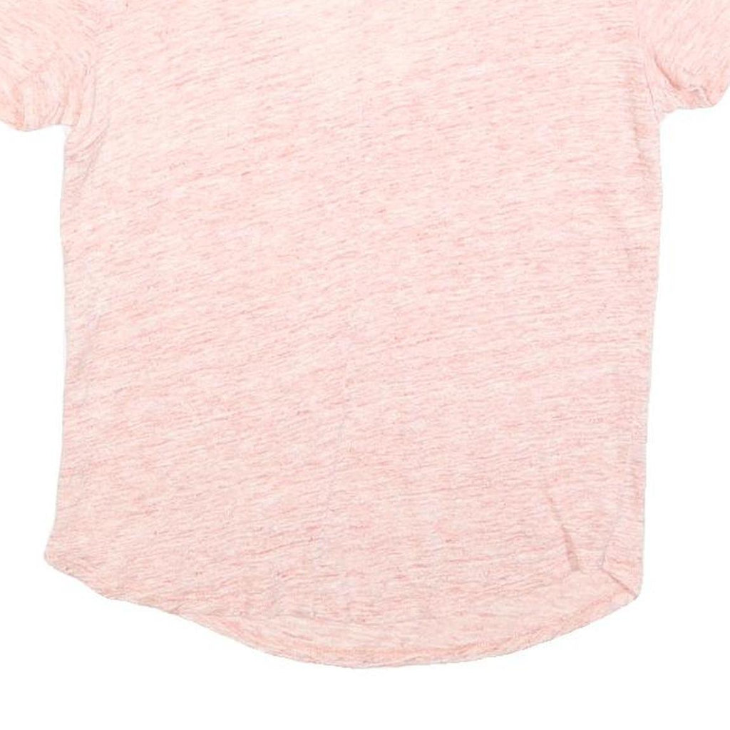 MAJE Womens Pink Jersey T-Shirt S Short Sleeve V-Neck Lightweight Cotton Blend