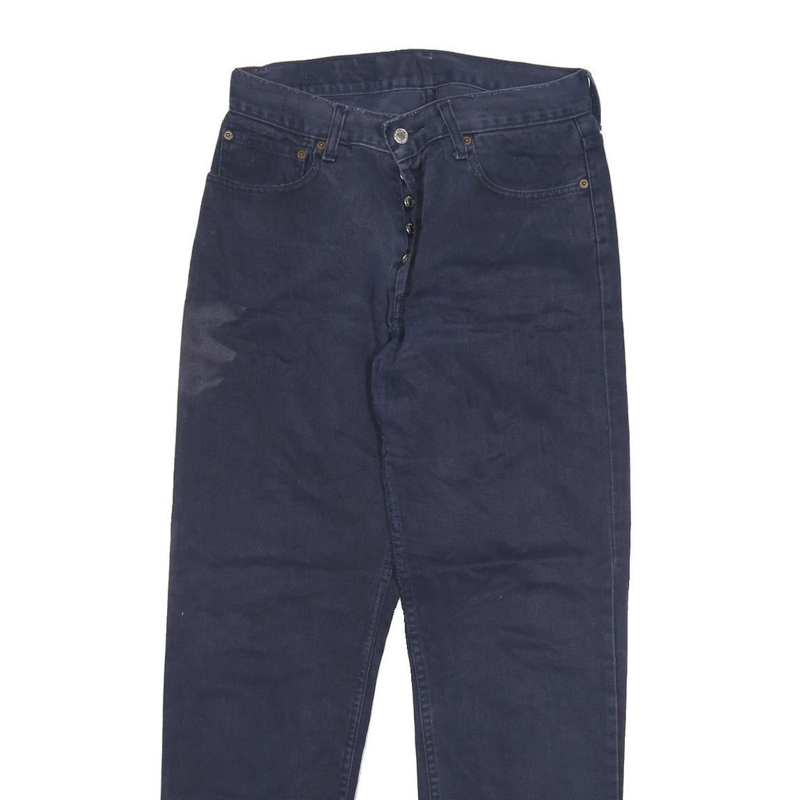 LEVI'S 501 Mens Jeans Blue Regular Straight Denim W29 L29 Button Fly Classic