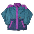 HAJK Mens Blue & Purple Colourblock Jacket L Nylon Zip Casual Lightweight