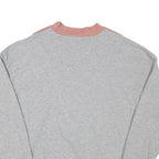 ADIDAS Womens Grey & Pink Crew Neck UK 6 Sweatshirt Cotton Blend Pullover