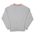 ADIDAS Womens Grey & Pink Crew Neck UK 6 Sweatshirt Cotton Blend Pullover